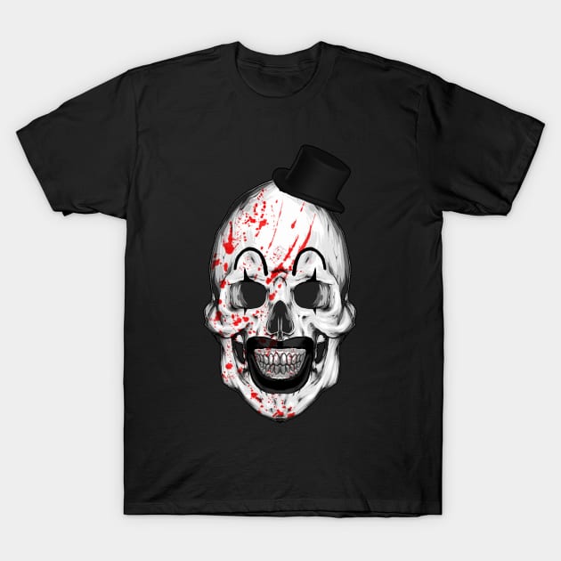 Bloody Art Skull T-Shirt by ANewKindOfFear